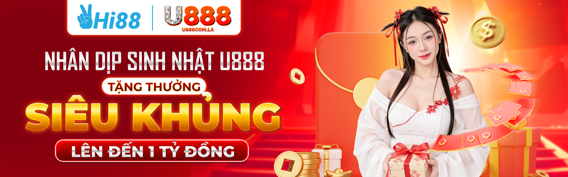 Banner U888 thần tài gõ cửa