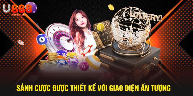 Sảnh cược được thiết kế với giao diện ấn tượng